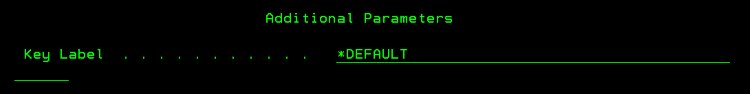 Key Label Parameter (ADDRPTKEY)