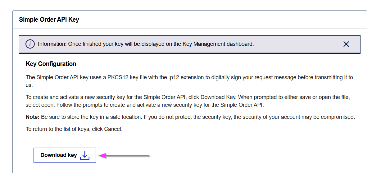 Generate P12 Certificate, Step 5