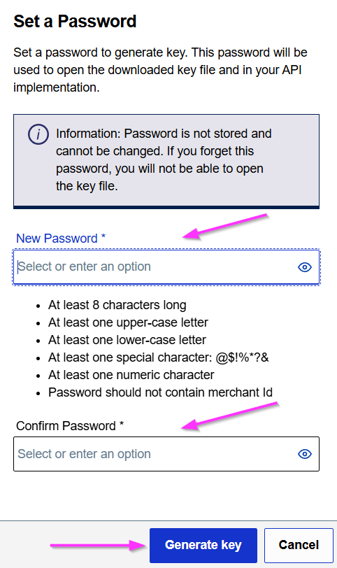 Generate P12 Certificate, Step 6