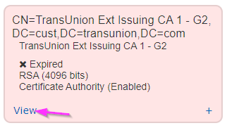 Expired Certificate Card