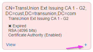 Expired Certificate Card
