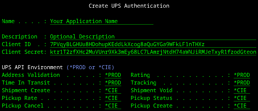 Work with UPS Authentication (WRKUPSAUTH)